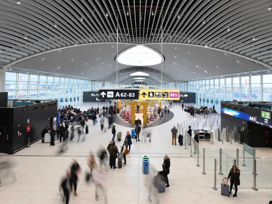 Airport check-in entrance
