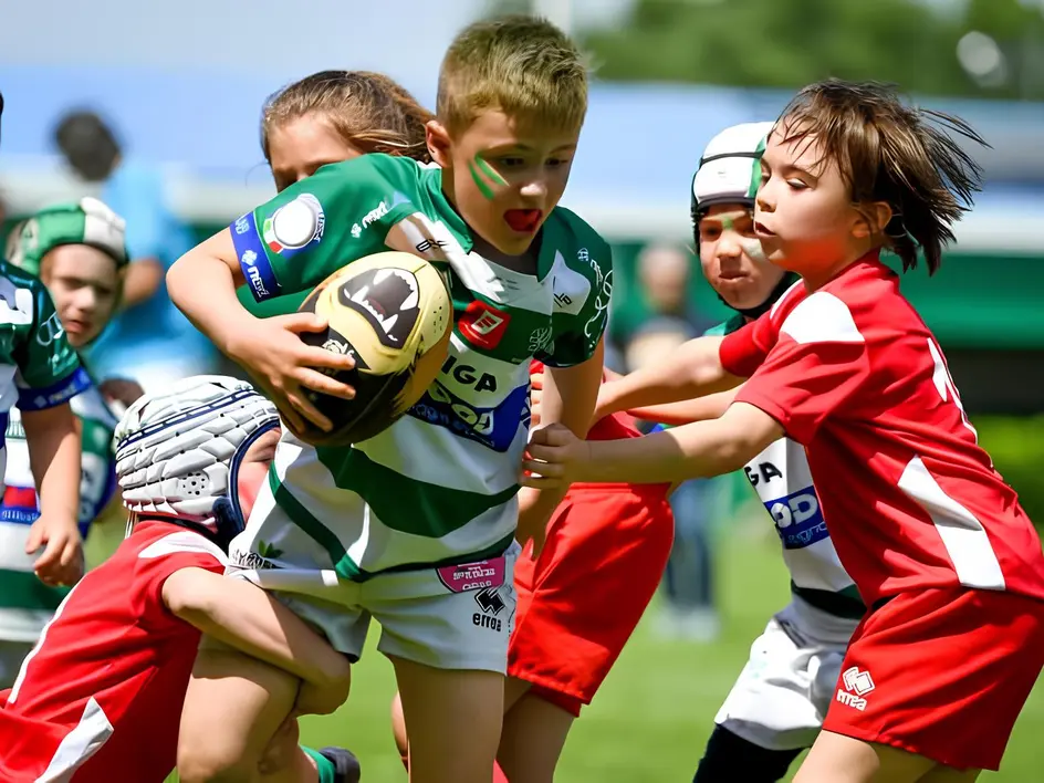 Giocatori di rugby junior